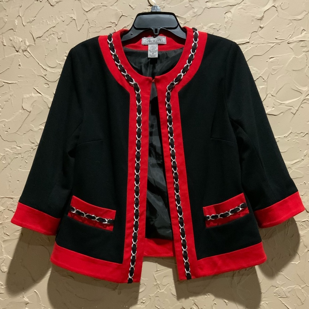 ❤️❤️ Vintage 90's Birch Hill Women's L Black/Red Jacket ❤️